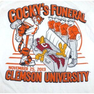Clemson Tigers University Student Alumni Cockys Funeral 2013 Long Sleeve Shirt L